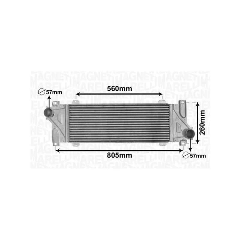 Intercooler, échangeur MAGNETI MARELLI 351319205520