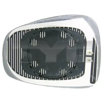 Verre de rétroviseur, rétroviseur extérieur TYC 301-0037-1