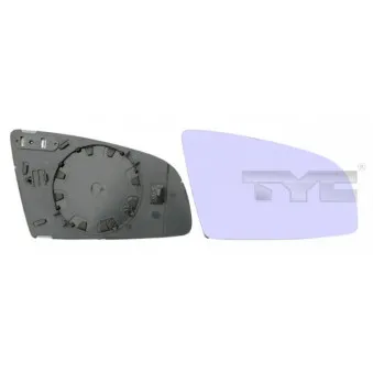 Verre de rétroviseur, rétroviseur extérieur TYC 302-0027-1