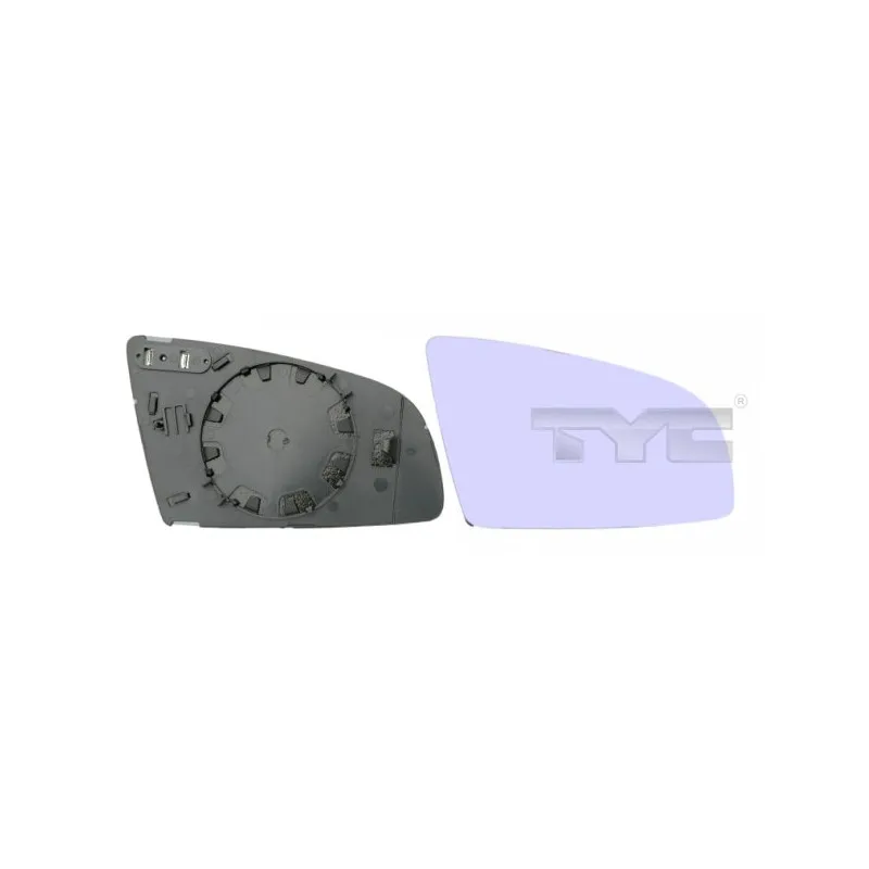 Verre de rétroviseur, rétroviseur extérieur TYC 302-0027-1