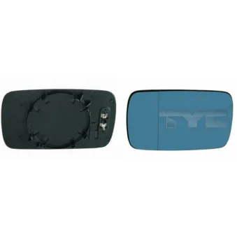 Verre de rétroviseur, rétroviseur extérieur TYC 303-0014-1