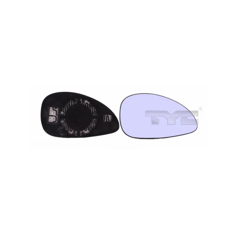 Verre de rétroviseur, rétroviseur extérieur TYC 305-0120-1