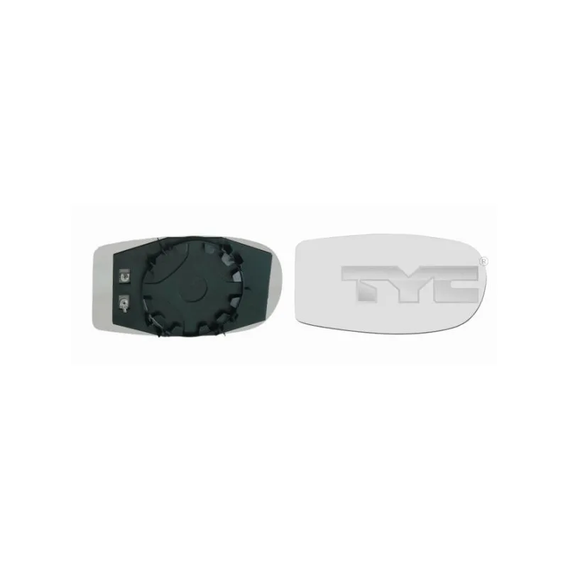 Verre de rétroviseur, rétroviseur extérieur TYC 309-0025-1