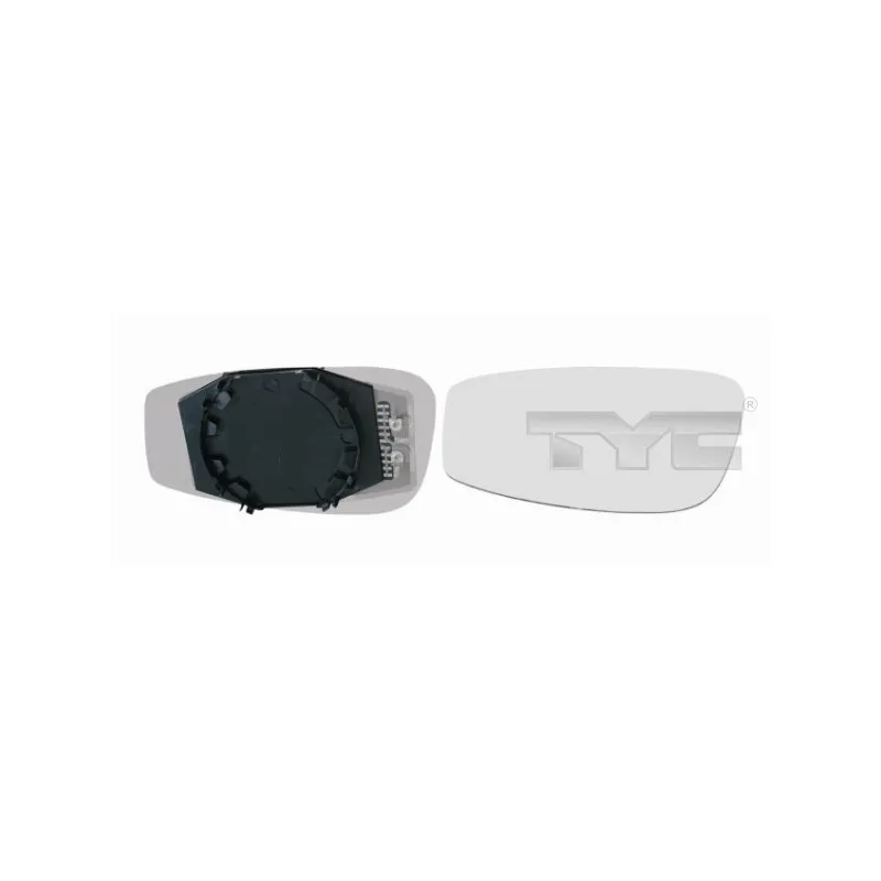 Verre de rétroviseur, rétroviseur extérieur TYC 309-0054-1