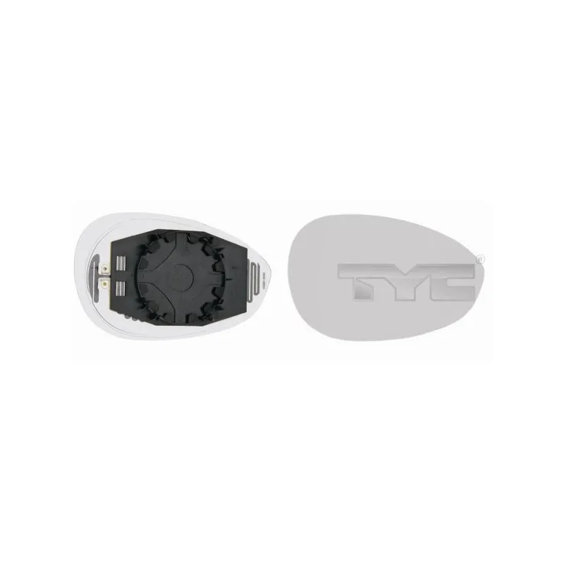Verre de rétroviseur, rétroviseur extérieur TYC 309-0067-1