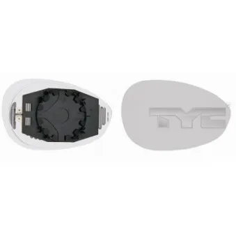 Verre de rétroviseur, rétroviseur extérieur TYC 309-0068-1