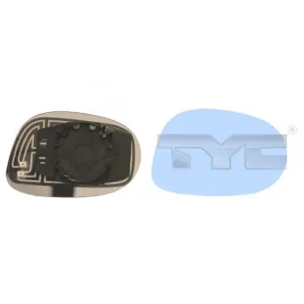 Verre de rétroviseur, rétroviseur extérieur TYC 309-0099-1