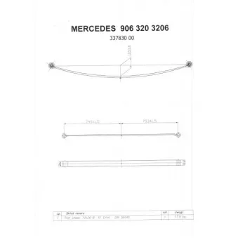 Groupe de ressorts TES 3378300019 Z/T