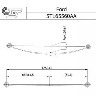 Groupe de ressorts TES 5T165560AA0019 Z/T