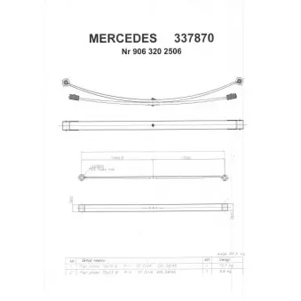 Groupe de ressorts TES 3378700019 Z/T