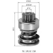 Embrayage à roue libre, démarreur MAGNETI MARELLI 940113020056 - Visuel 2