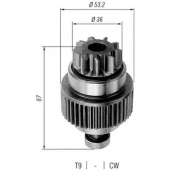 Pignon, démarreur MAGNETI MARELLI 940113020249