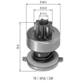Embrayage à roue libre, démarreur MAGNETI MARELLI 940113020029