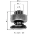 Embrayage à roue libre, démarreur MAGNETI MARELLI 940113020329 - Visuel 1