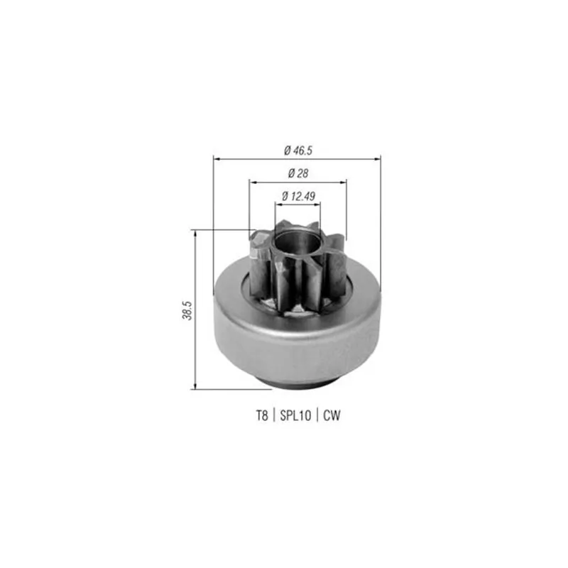 Embrayage à roue libre, démarreur MAGNETI MARELLI 940113020345