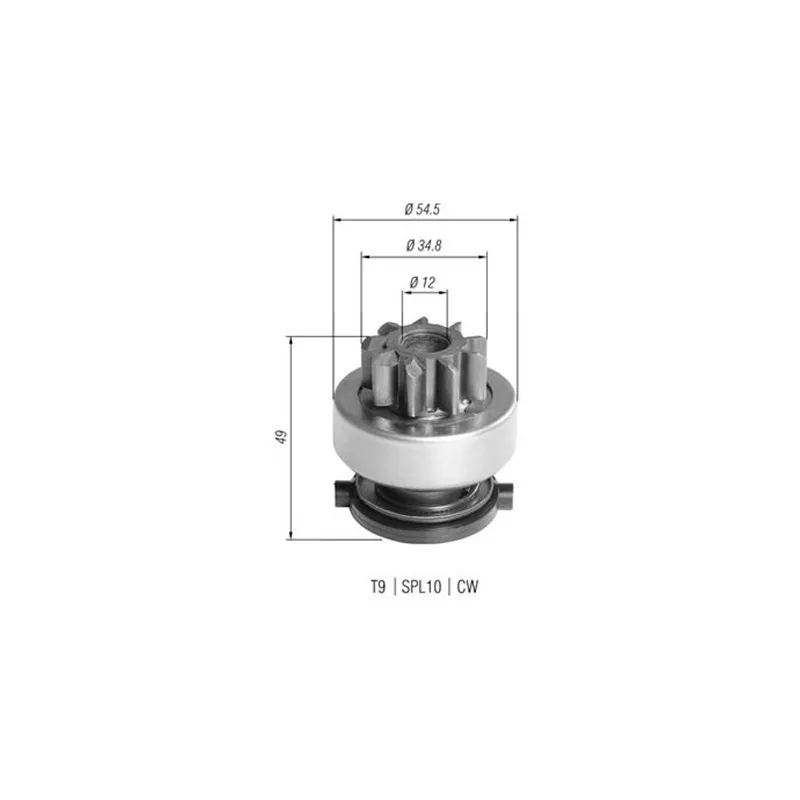 Embrayage à roue libre, démarreur MAGNETI MARELLI 940113020390