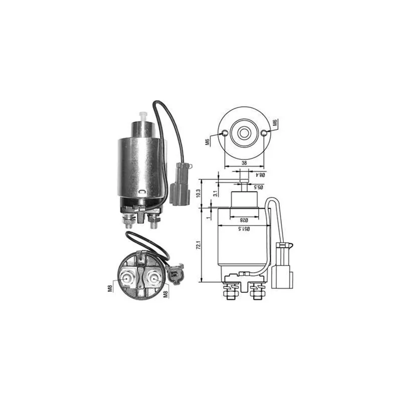 Contacteur, démarreur MAGNETI MARELLI 940113050285