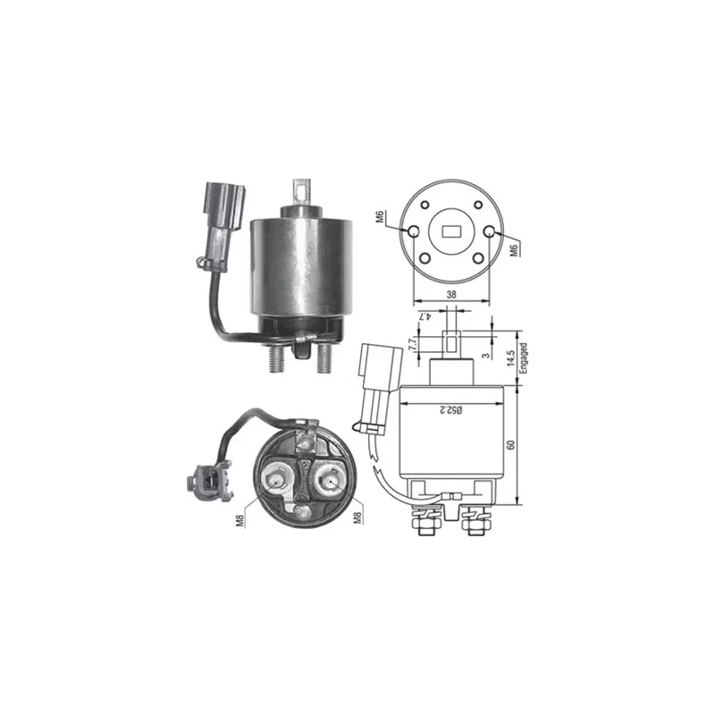 Contacteur, démarreur MAGNETI MARELLI 940113050244