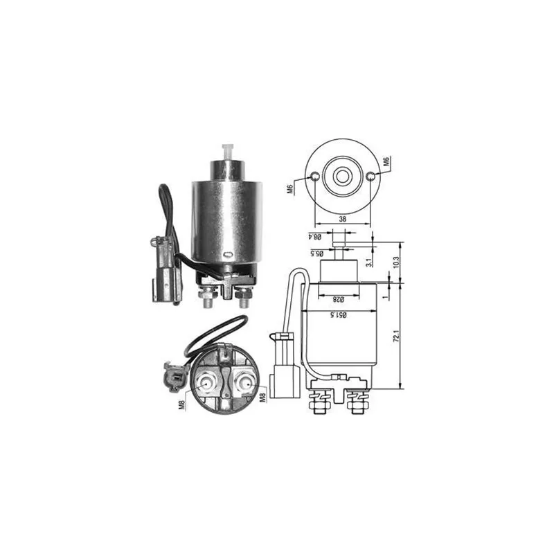 Contacteur, démarreur MAGNETI MARELLI 940113050286