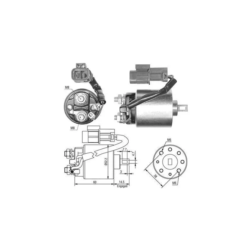 Contacteur, démarreur MAGNETI MARELLI 940113050399