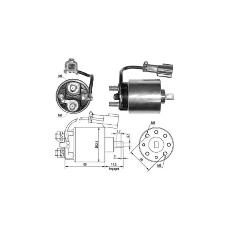 Contacteur, démarreur MAGNETI MARELLI 940113050400