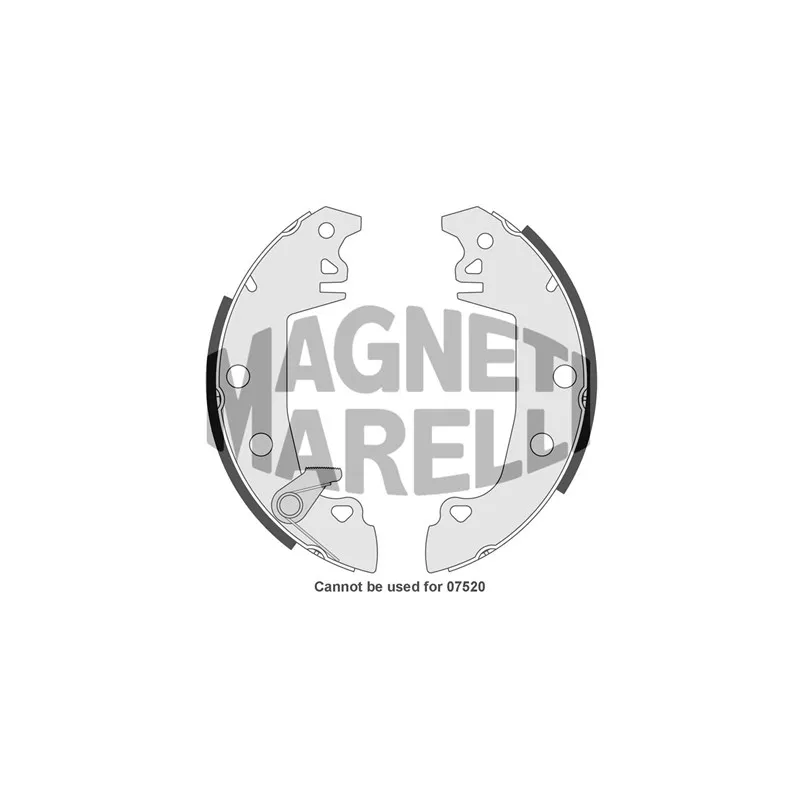 Jeu de 4 plaquettes de frein avant MAGNETI MARELLI 360219192100