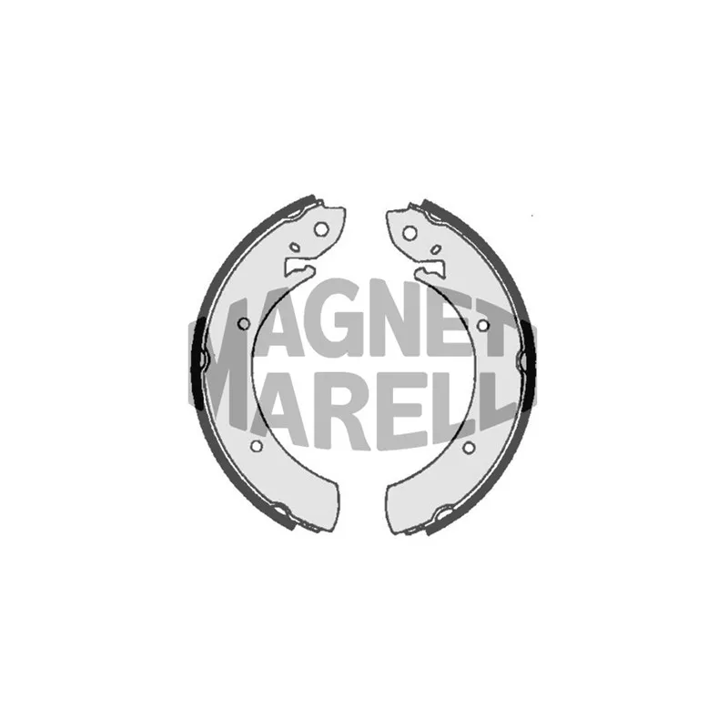 Jeu de 4 plaquettes de frein avant MAGNETI MARELLI 360219192105