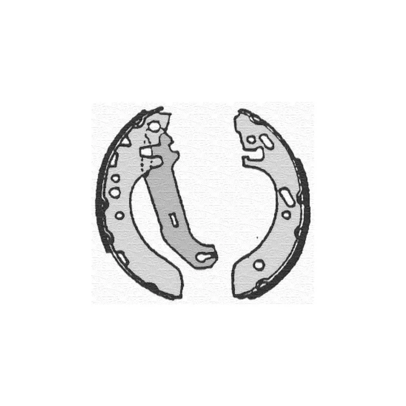 Jeu de 4 plaquettes de frein avant MAGNETI MARELLI 360219192172