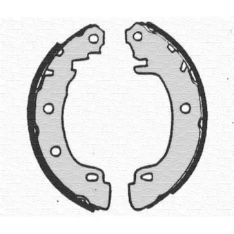 Jeu de 4 plaquettes de frein avant MAGNETI MARELLI 360219192180