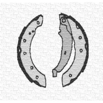 Jeu de 4 plaquettes de frein avant MAGNETI MARELLI 360219192162