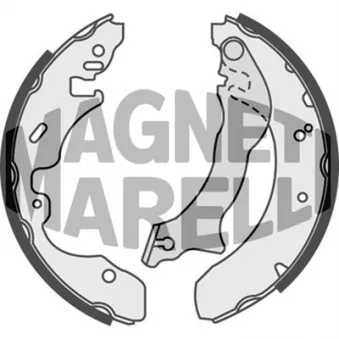 Jeu de 4 plaquettes de frein avant MAGNETI MARELLI