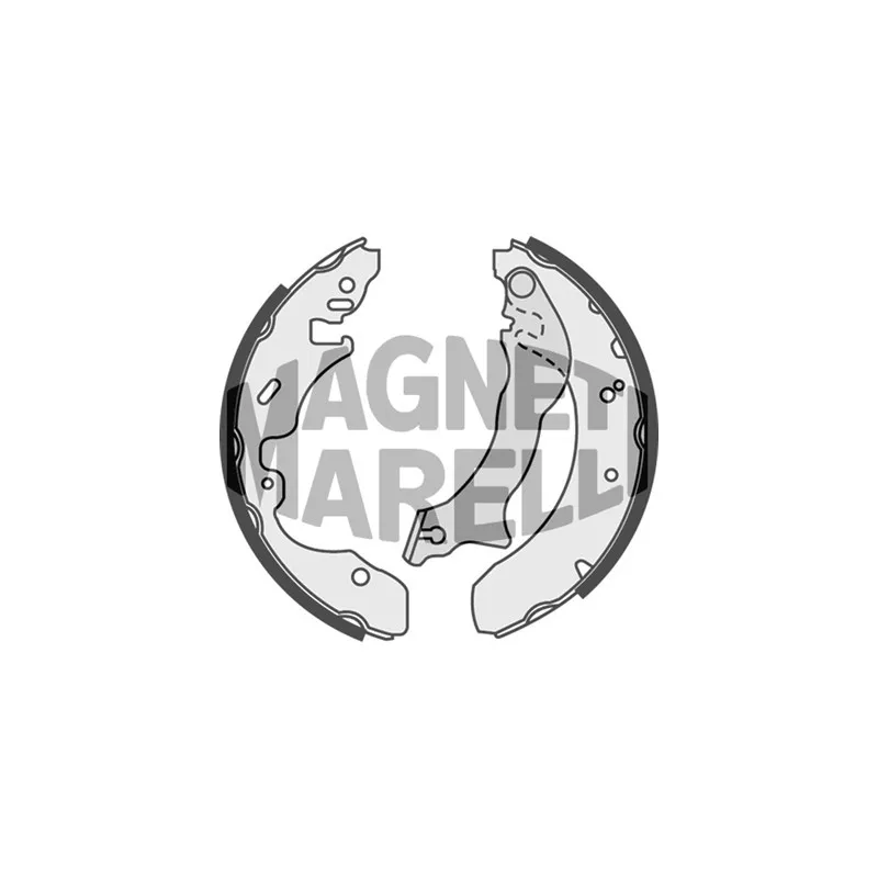 Jeu de 4 plaquettes de frein avant MAGNETI MARELLI 360219192174