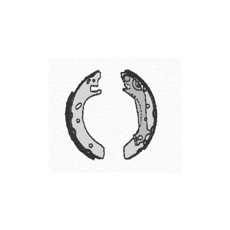 Jeu de 4 plaquettes de frein avant MAGNETI MARELLI 360219192175