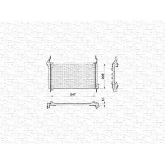 Condenseur, climatisation MAGNETI MARELLI 350203132000