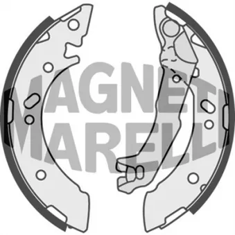 Jeu de 4 plaquettes de frein avant MAGNETI MARELLI