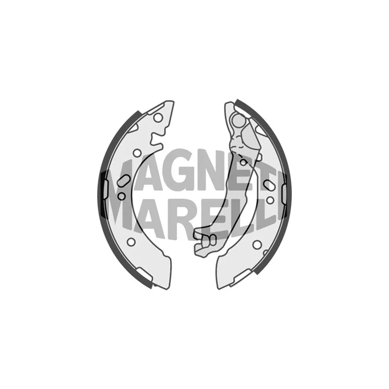 Jeu de 4 plaquettes de frein avant MAGNETI MARELLI 360219192186