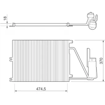 Condenseur, climatisation MAGNETI MARELLI 350203220000