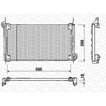 Condenseur, climatisation MAGNETI MARELLI 350203131000