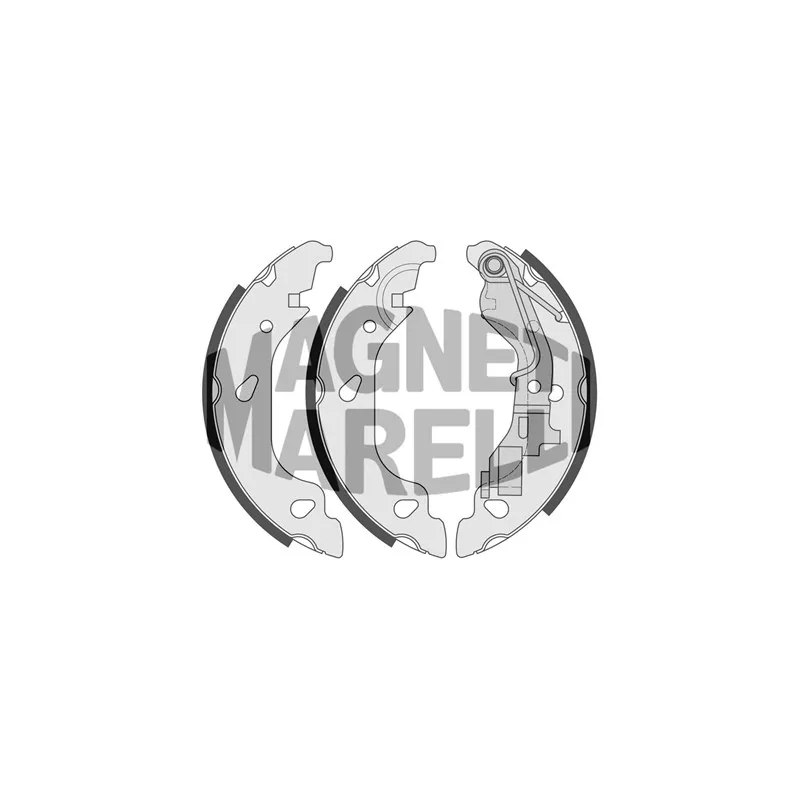 Jeu de 4 plaquettes de frein avant MAGNETI MARELLI 360219192195