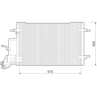 Condenseur, climatisation MAGNETI MARELLI 350203225000