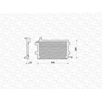 Condenseur, climatisation MAGNETI MARELLI 350203206000