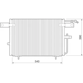 Condenseur, climatisation MAGNETI MARELLI 350203224000
