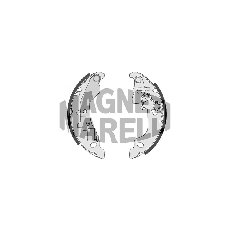 Jeu de 4 plaquettes de frein avant MAGNETI MARELLI 360219192194