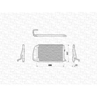 Condenseur, climatisation MAGNETI MARELLI 350203205000