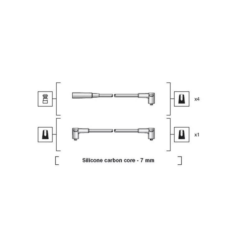 Kit de câbles d'allumage MAGNETI MARELLI 941318111234
