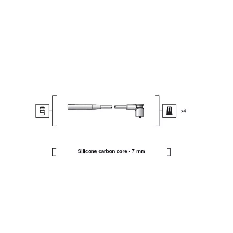 Kit de câbles d'allumage MAGNETI MARELLI 941318111235
