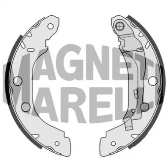 Jeu de 4 plaquettes de frein avant MAGNETI MARELLI 360219192199