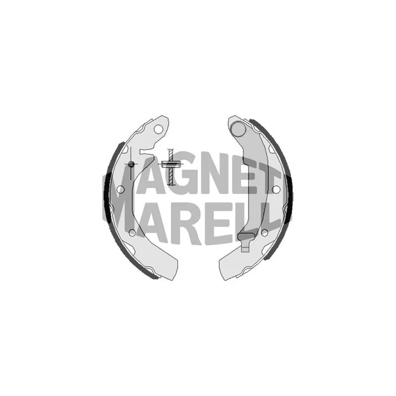 Jeu de 4 plaquettes de frein avant MAGNETI MARELLI 360219192188