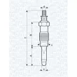 Bougie de préchauffage MAGNETI MARELLI 062900010304 - Visuel 2