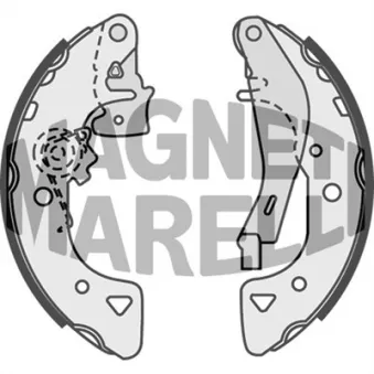 Jeu de 4 plaquettes de frein avant MAGNETI MARELLI 360219192193